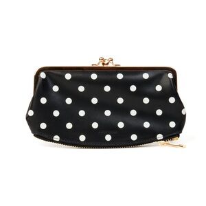 8 Other Reasons Black and White Polka Dot Clutch